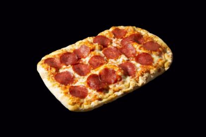 Pinsa Romana Salame; Tomatensauce, Käse & Salami